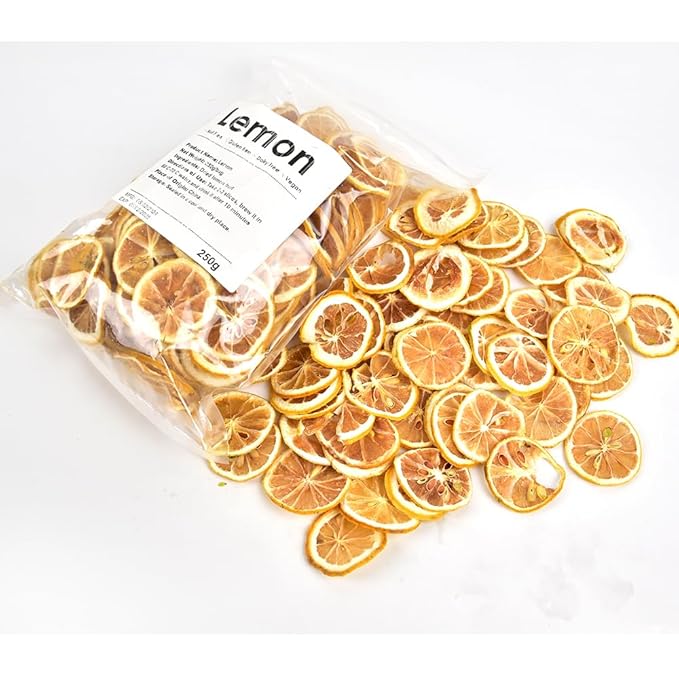 Dehydrated Dry Lemon For Cocktails Dried Lemon 17.6oz/500g 100% Natural &amp No Additives No Sugar Added (17.6 oz)