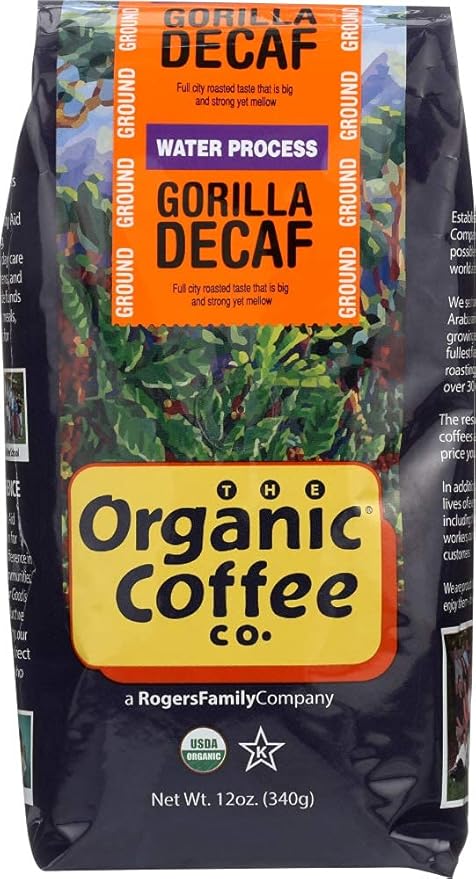 ORGANIC COFFEE Organic Decaf Gorilla Coffee 12 OZ