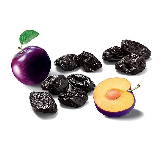 Pitted Prunes 40 oz Value Bag + 5 ml Measuring Spoon – Premium Dried Fruit Snack Bundle Fiber-Rich Prunes for Snacking &amp Baking