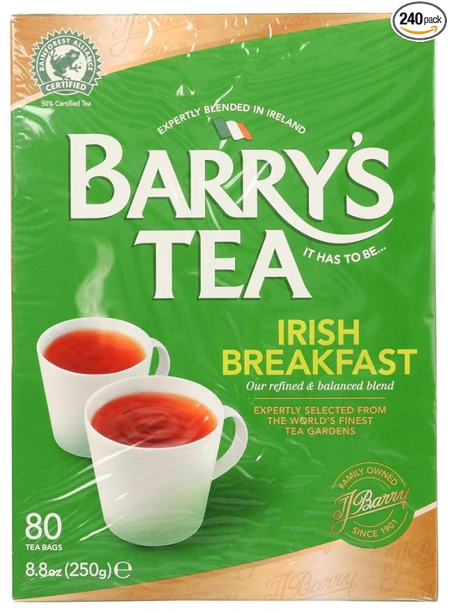 Barry's Irish Breakfast Tea - 1 Pack of 80 Teabags (Pack of 3)