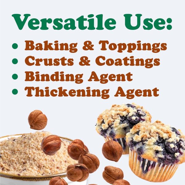Food to Live Hazelnut Meal 2 Pounds – Natural Raw Filbert Nut Powder Finely Ground Pure. High in Protein and Fiber. Vegan Kosher Bulk