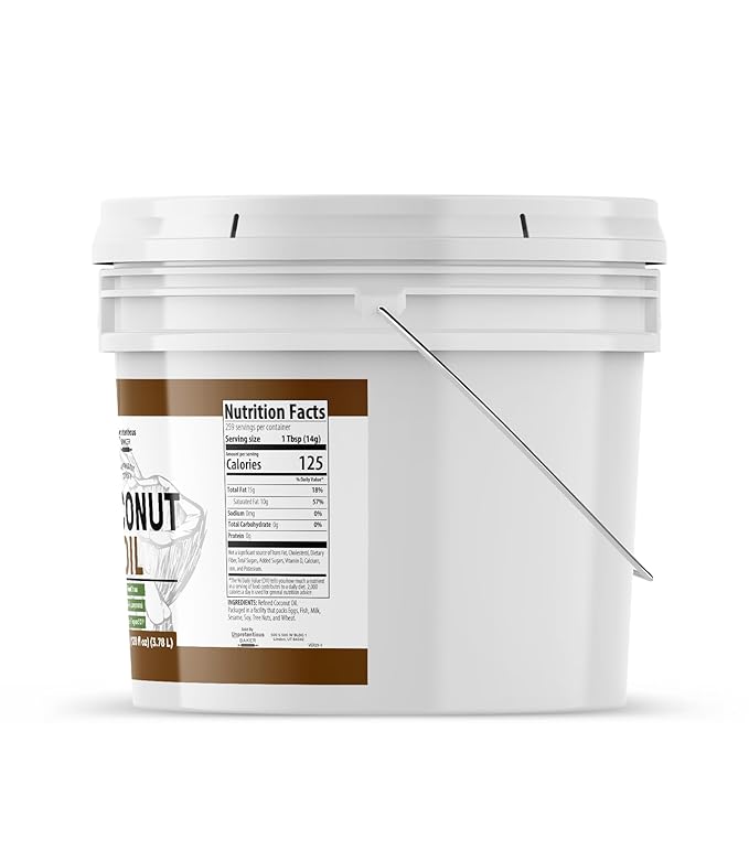 Unpretentious Coconut Oil 1 Gallon Food Grade Non-Hydrogenated Flavorless &amp Scentless