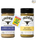 Kynder Buttery Steakhouse and Cowboy Butter Seasoning Set 9.5 oz with Slap Ya Mama Packet