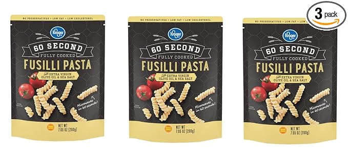 Pack of 3 60 Second Fully Cooked Fusilli Pasta 7.05 oz