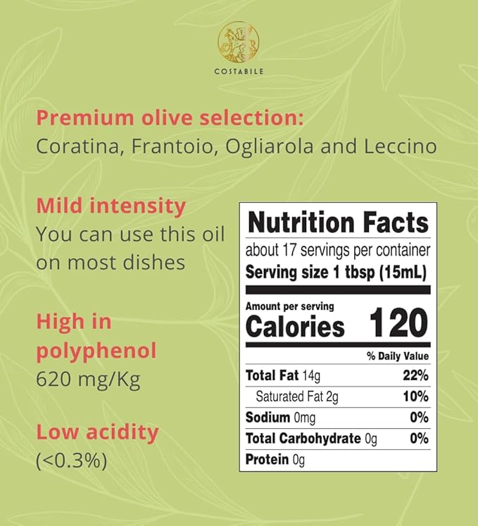 Herbed Olive Oil - Extra Virgin Tuscan Herb Olive Oil from Italy - Perfect for Infused Mediterranean Seasoning and Herb Vinaigrette