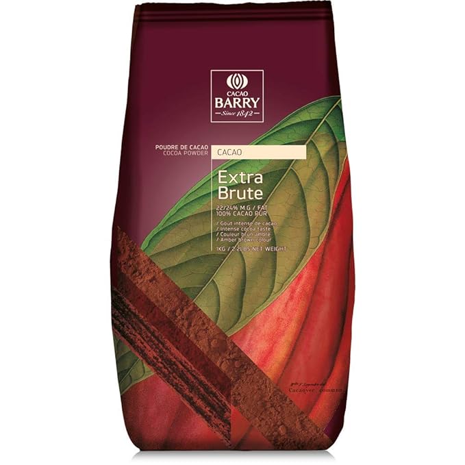 Cacao Barry Cocoa Powder 100% Cocoa Extra Brute 2.2 lb