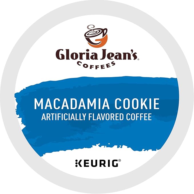 Gloria Jean's Macadamia Cookie Keurig Single-Serve K-Cup Pods Medium Roast Coffee 96 Count