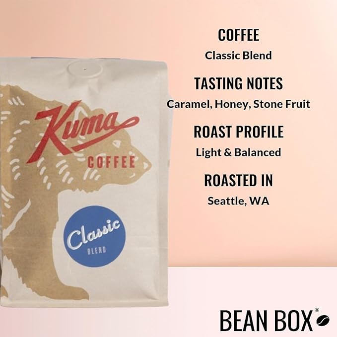 Classic Blend - Roasted by Kuma Coffee - Whole Bean Coffee - 12 Ounce Bag