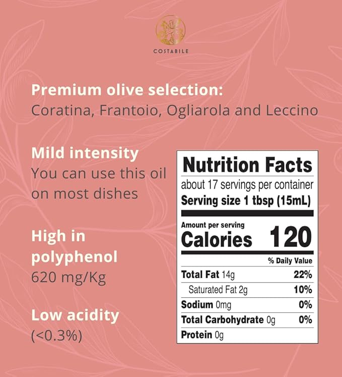 Garlic Chili Oil - Extra Virgin Garlic Hot Oil from Italy - Quality Chili Garlic Oil Ideal as Pizza Oil and for Spicy Recipes. COSTABILE 8.45 Fl. Oz.