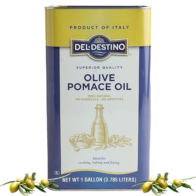 Del Destino Pomace Oil Milder Olive Taste Product of Italy - 1 Gallon Tin