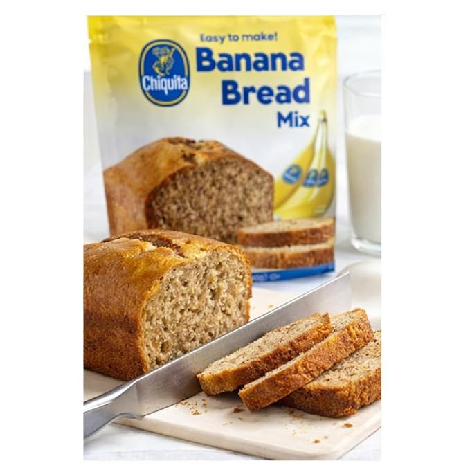 Chiquita! Banana Bread Mix Easy-to-Make Baking Mix (Just Add Bananas Water &amp Egg) No Artificial Flavors or Preservatives 13.7 oz (390g) Each 2-Pack (Total 27.4 oz)