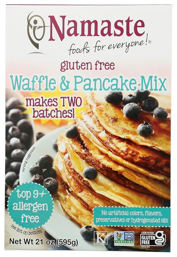 Namaste Waffle Pancake Mix Sugar Free 24x 21 Oz