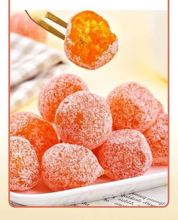Ready To Eat Dried Kumquat Preserved Fruit Golden Kumquat Sour Sweet Kumquat Rock Sugar Kumquat 500g/can Healthy and Nutritious Dried Fruit Delicious Kumquat Dim Sum Leisure Snacks (4000g)