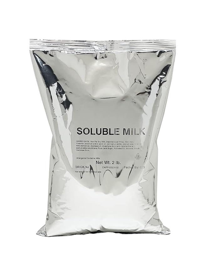 Brickhouse Frothy Milk Topping Mix – Soluble Milk Powder for Cappuccino Latte &amp Hot Beverages 6/2lb Bags