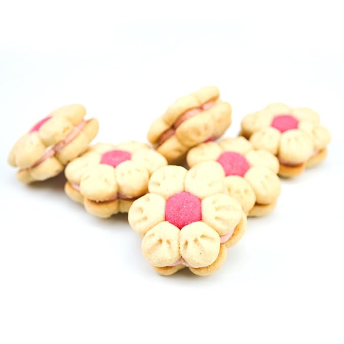 CrumbleCrate Strawberry Shortbread Sandwich Cookies DIY Baking Kit | Gourmet Cookie Making Set with Pre-Measured Ingredients &amp Tools | Baking Gift for Adults