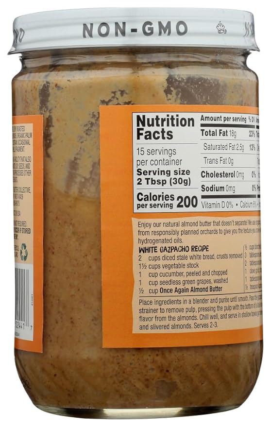 Once Again Almond Seed Butter 16 Oz (Pack of 12)