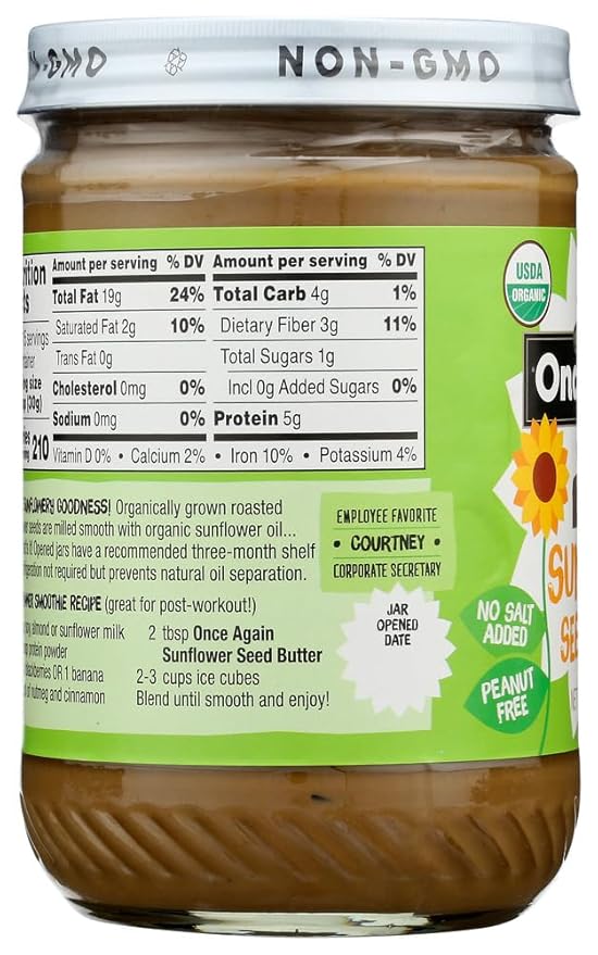 Once Again Sunflower Seed Butter (16 Oz) (Pack of 6) - Pack Of 6