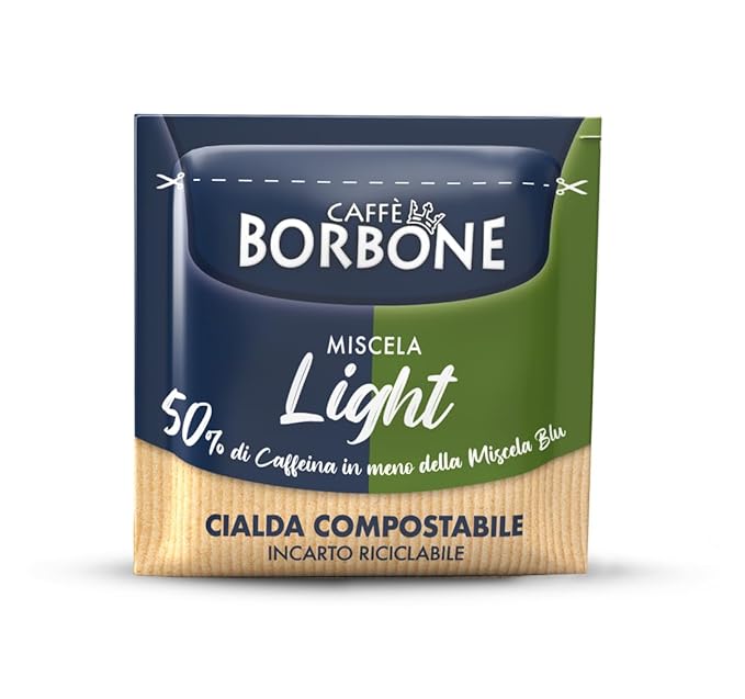 Caffè Borbone Espresso Paper Pods Half-Caff Medium Roast ESE Pods Authentic Italian Espresso - 150 Count