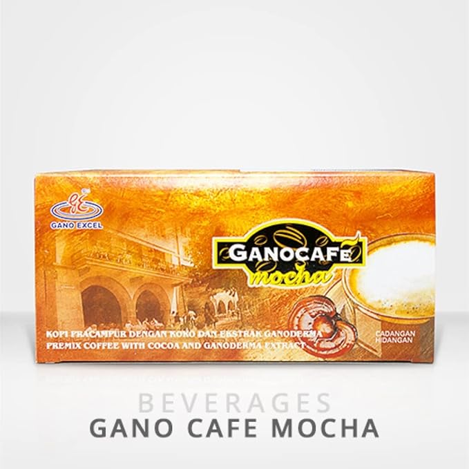 Value buy Gano Excel Mocha Coffee Ganoderma Lucidum Extract (1 Box = 15 sachets) (3x15)