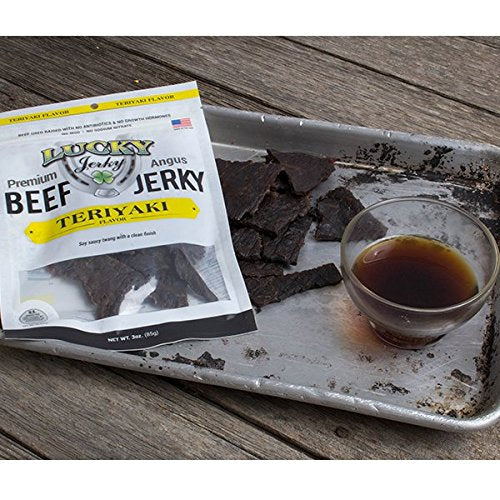 Lucky Beef Jerky - 3oz Slab (Assorted 12 Pack)