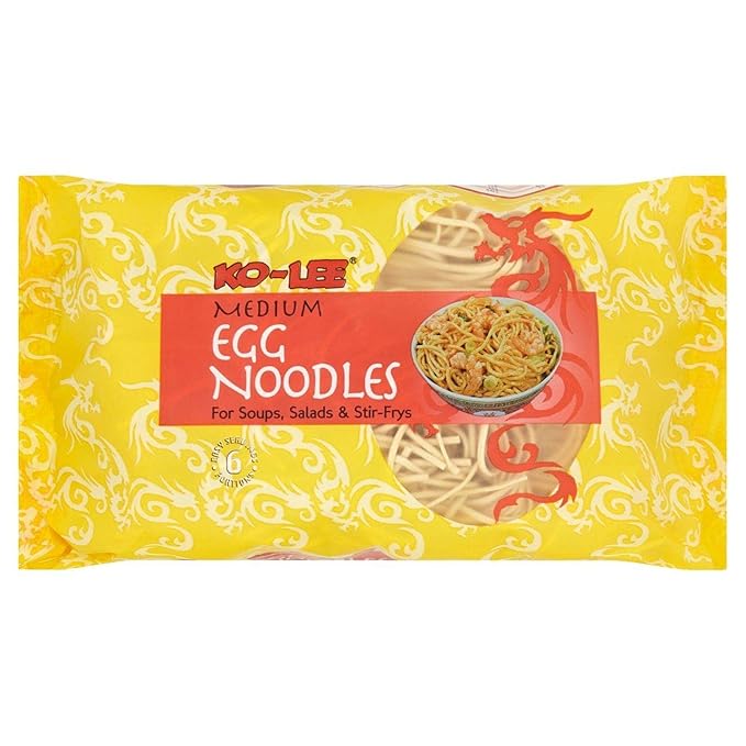 Ko-Lee - Medium Egg Noodles - For Soups Salads &amp Stir-Frys - 375g - (pack of 4)