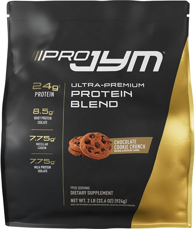 JYM Supplement Science Pro JYM Chocolate Cookie Crunch Protein Powder - Whey Protein Isolates Casein &amp Milk Protein Lean Muscle Building for Men &amp Women 22 Servings