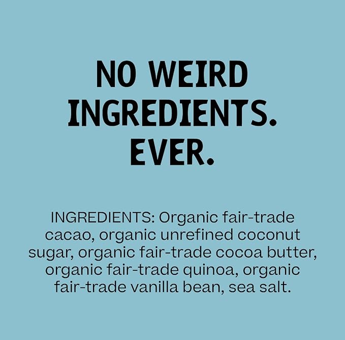 Hu Chocolate Bars | 6 Pack Vanilla Crunch Chocolate | Natural Organic Vegan Gluten Free Paleo Non GMO Fair Trade Dark Chocolate | 2.1oz Each