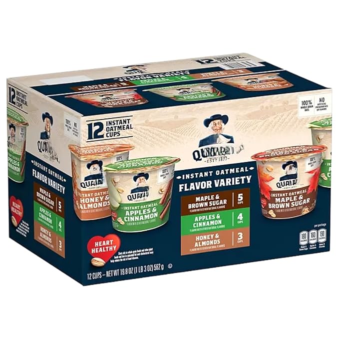 Instant Oatmeal Express Cups Variety Pack 12 Count (1.69 Ounce 12 Count (1 Pack))