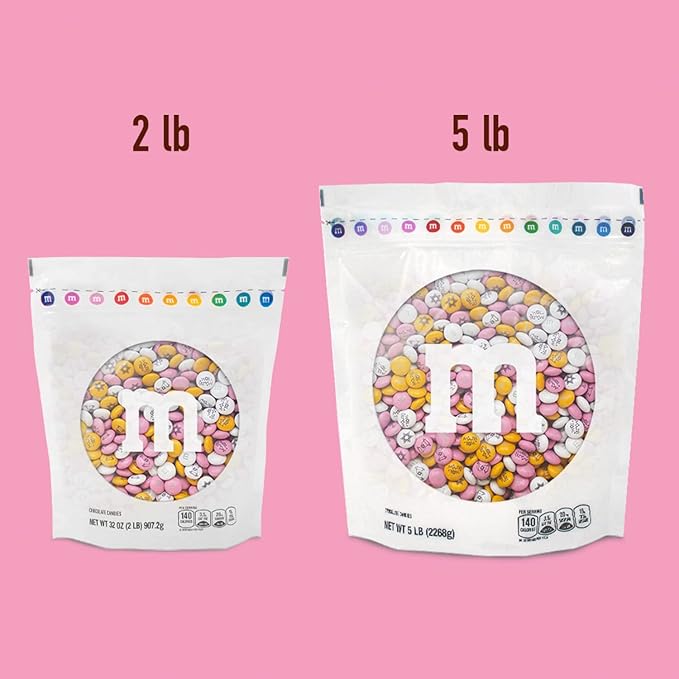 M&ampM’S WORLD Bat Mitzvah Milk Chocolate Candy 5lbs of Bulk Candy in Resealable Pack for the Celebration Sweet Stuff for DIY Commemorative Bat Mitzvah Gift or Party Favors