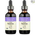NuNaturals Liquid Vanilla Stevia Sugar-Free Sweetener Plant-Based Sugar Substitute Zero Calorie 2oz (2-Pack)