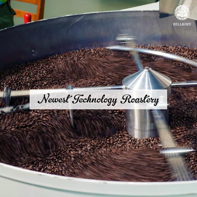Hillkoff Coffee Beans form Northern Thai Arabica 100% Coffee Beans French Roast Whole Beans Coffee 8.8 Oz Thai Coffee House Coffee Thai Product (Medium Redish Brown Roasted) (French 250 grams)