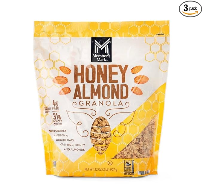 Honey Almond Granola 32 oz.(pack of 3)