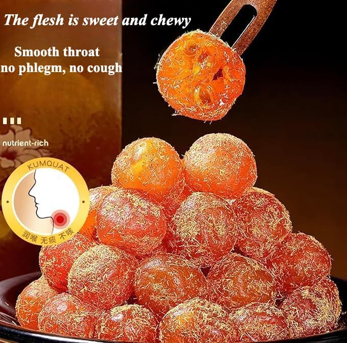 2 flavors Rock sugar dried kumquatnatural dried kumquat candied fruit 500g/cannutritious preserved fruit snacksSweet OrangeInstant dessertsDim sum (2 flavors Mix and match2 can)