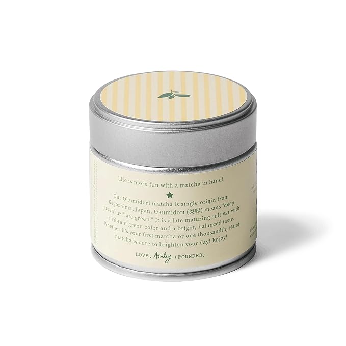 Nami Matcha | Okumidori First Harvest – 30g | USDA Organic Smooth &amp Vibrant Green Tea Powder | Antioxidant-Rich L-Theanine for Calm Energy
