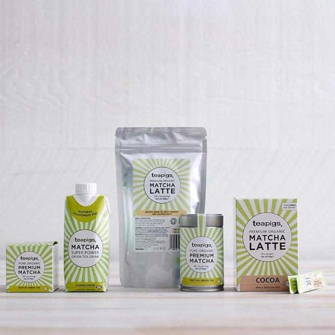 teapigs Organic Matcha Tea Tin 80 Gram
