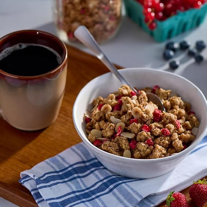 Premium Breakfast Granola Cereal with almonds coconut and hazelnuts 2 Pounds (1 Pack)