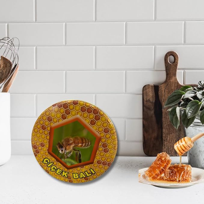 All natural Raw Honeycomb 100% Honey Pure Turkish Raw Honey Comb -Raw Edible - Honey With Honeycomb 1.5 Kg. (52.9 Oz)
