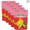 Liberty Orchard Organic Whole Dried Banana - Naturally Sweetened Dried Fruit Snack for Healthy Digestion &amp Busy Lifestyles - Delicious 6 Fresh Bananas in Each Bag - 5 Pack