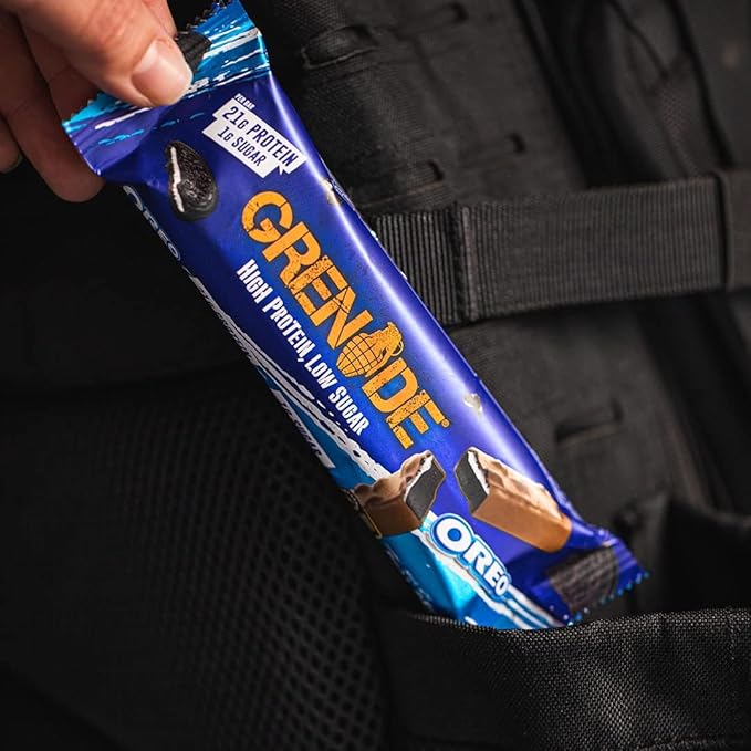 Grenade High Protein Low Sugar Bar Vanilla 12 x 60g - Oreo