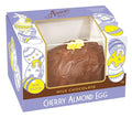 Asher's Chocolates Window Boxed Eggs Chocolate Covered Eggs Large Decorative Eggs Spring Themed Small Batches of Kosher Chocolate Family Owned Since 1892 (8oz Milk Chocolate Cherry Almond)