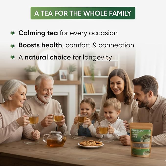 TeaDreamTea Olive Leaf Tea Bags - 400 Count Natural Caffeine-Free | Herbal Tea for Blood Pressure | Antioxidant &amp Immune Support