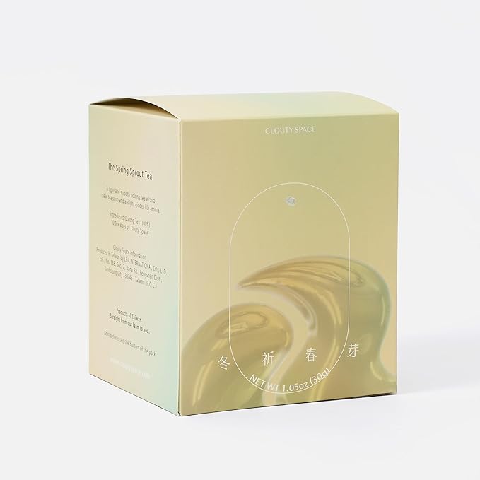 Clouty Space Four Season Oolong Tea Farm Direct Ginger Floral Aftertaste Spring Sprout 10 Whole Leaf Tea Sachets (30g)
