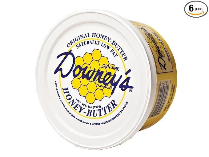 KauffmanTreats All-Natural Honey Butter Variety Pack From Downey's In Lancaster Pennsylvania Hand-Crafted In Small Batches 48 Oz.