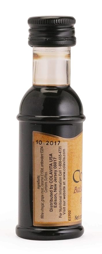 Colavita Mini Sizes - Balsamic Vinegar Pack of 80 (25ml each .85oz) Plastic Bottles