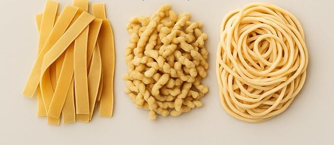 Morelli Pasta Combo 3-pack (Busiate/Pappardelle/Pici)-Organic Premium Durum Wheat Semolina Italian Pasta from Italy - Protein-Rich Ancient Grains All Natural Gourmet Italian - 17.6oz (500g)