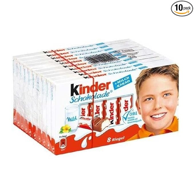 Kinder Chocolate CASE 8 Count (Pack of 10)