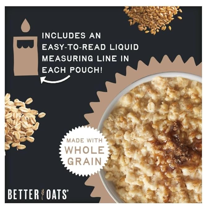Better Oats Instant Oatmeal Apples &amp Cinnamon 9.8 ounce ( Pack of 3 )