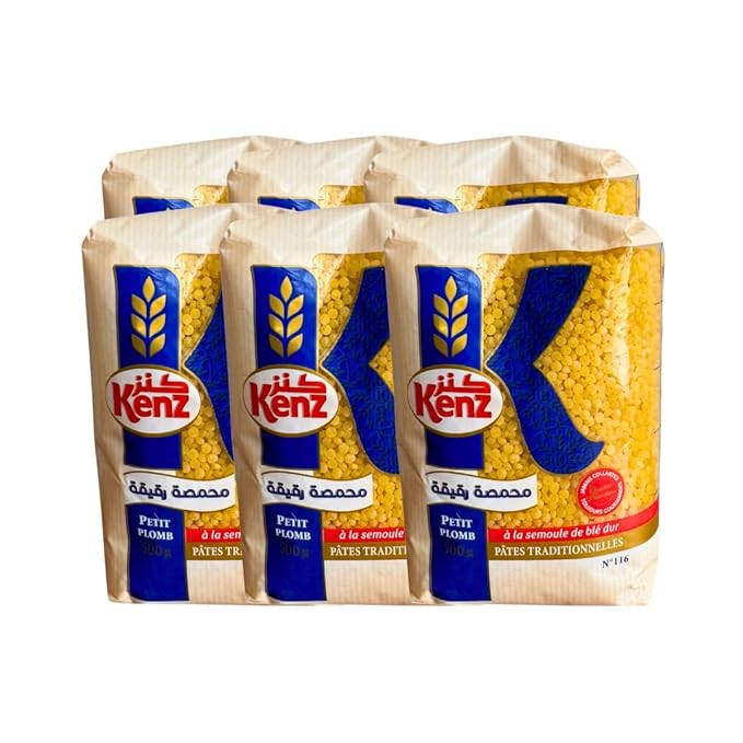 Kenz Petit Plomb Traditional Pasta Durum Wheat Semolina 500g 12 Pack