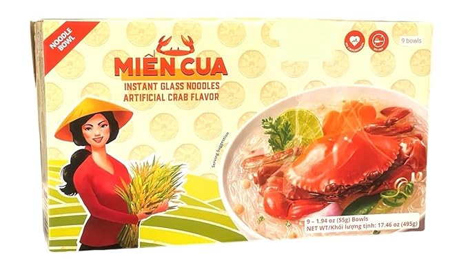 Asia Style Instant Noodles (2 CASE SET INSTANT CLEAR NOODLES CRAB FLAVOR)