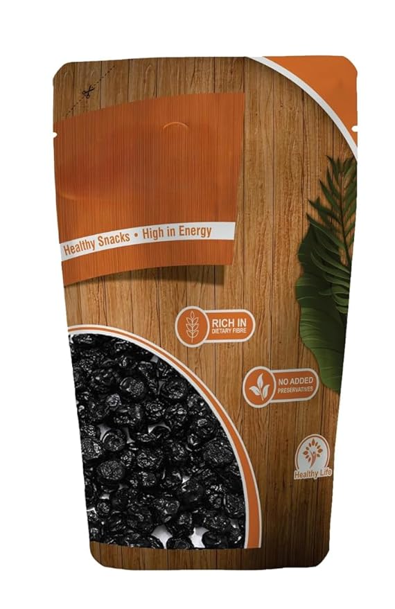 Generic Dried Fruits Nuts And Seeds Dried Blueberry Plum Rich in Fibre Vitamins Healthy Snacks - 250g